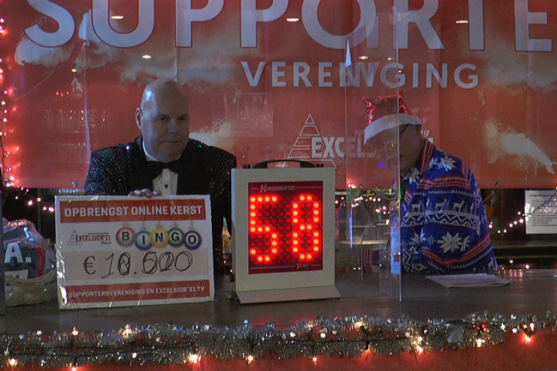 Foto bij Online KerstBingo levert €10.000,- op voor de club