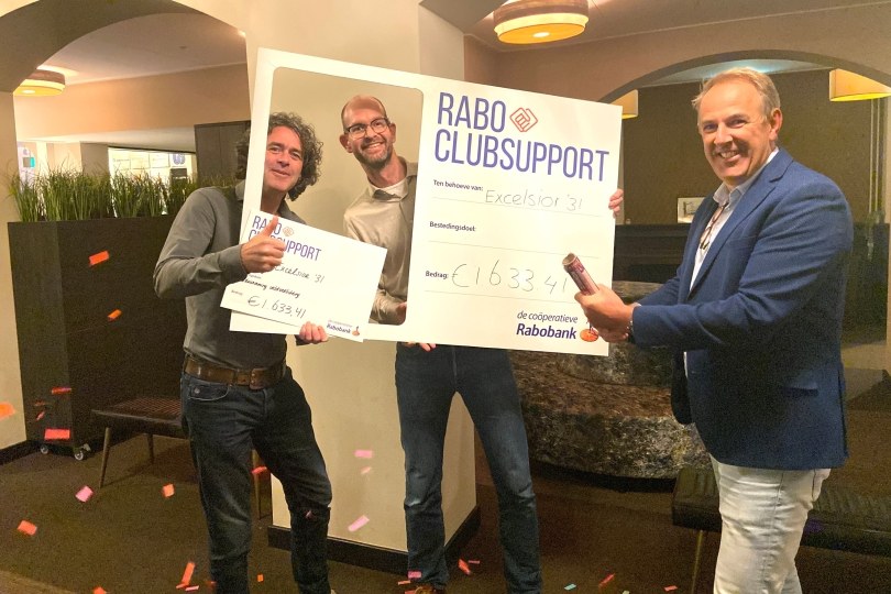 Foto bij Rabo ClubSupport actie levert €1633,41 op voor Excelsior'31